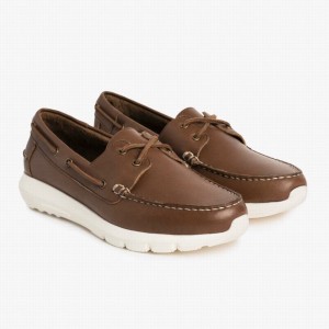 Thursday Boots Handsewn Runner Vitorlás Cipő Férfi Csokoládé | SKG343WE
