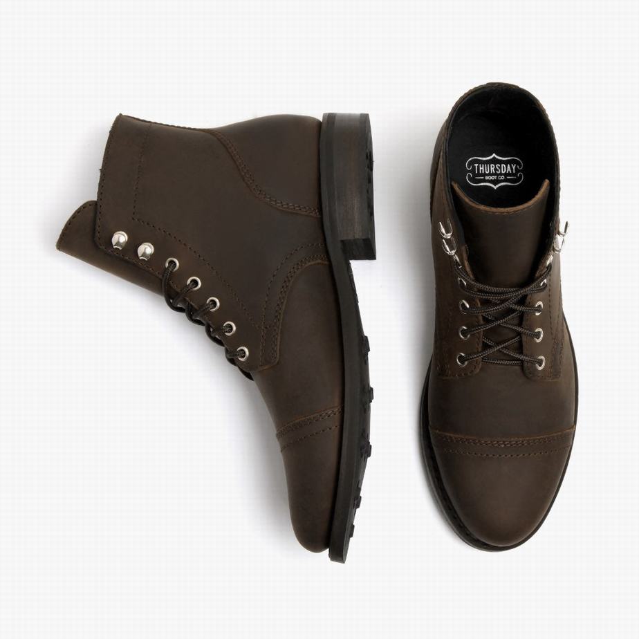 Thursday Boots Captain Fűzős Csizma Női Barna | NNC6511OE