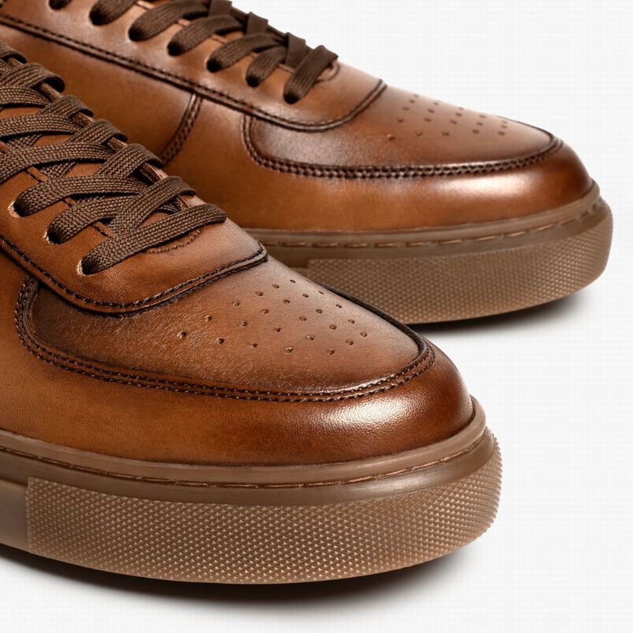Thursday Boots Court Rövidszárú Tornacipő Férfi Toffee | LYI6667EJ
