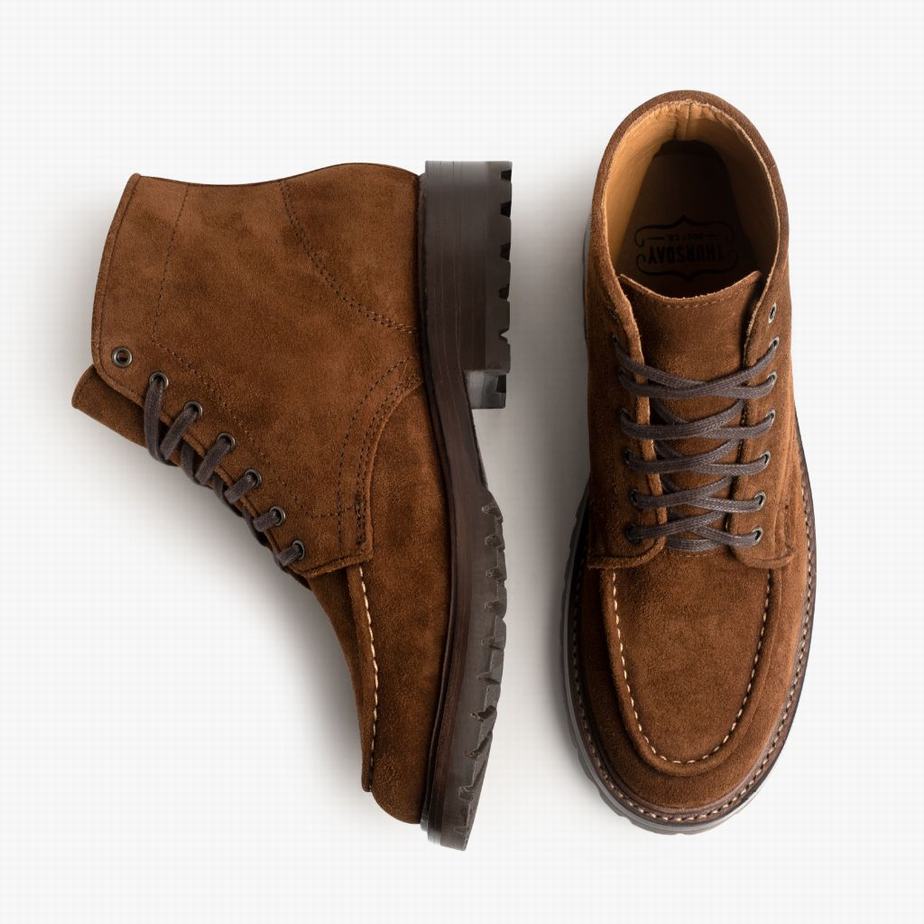 Thursday Boots Diplomat Fűzős Csizma Férfi Sötétbarna | GND5550QT