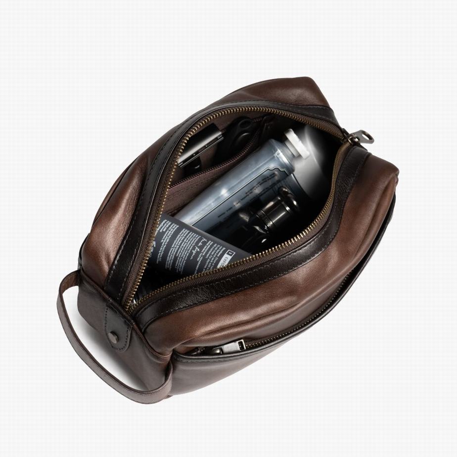 Thursday Boots Dopp Kit Toaletttáskák Férfi Csokoládé | KKV9814TP