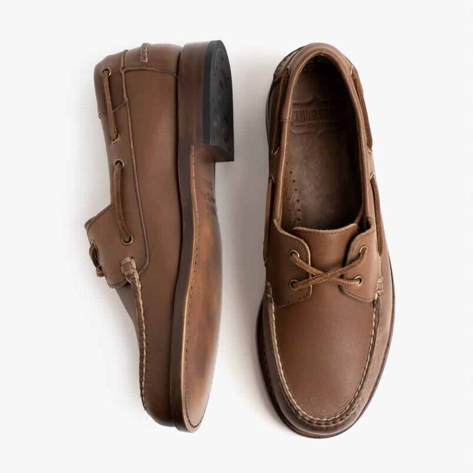 Thursday Boots Handsewn Loafers Férfi Csokoládé | ZHG588PH