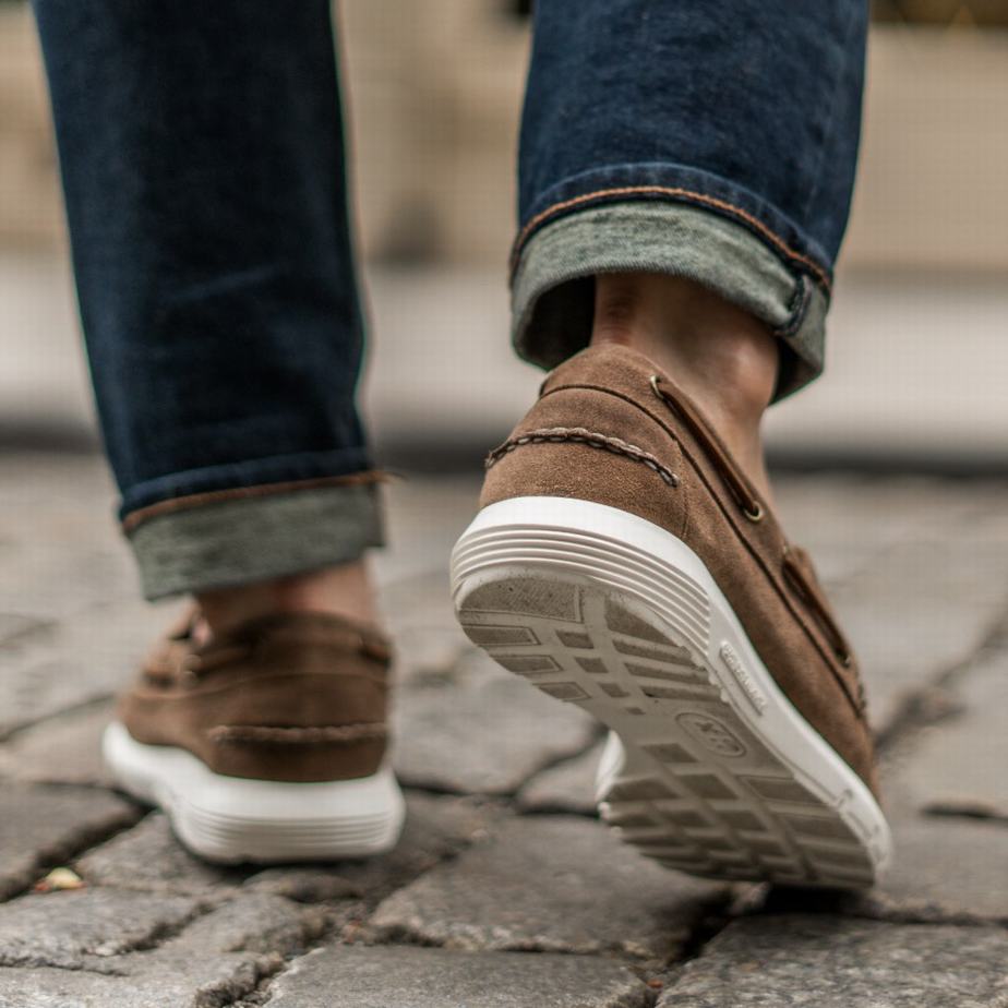 Thursday Boots Handsewn Runner Vitorlás Cipő Férfi Sötétbarna | KCY10029HB