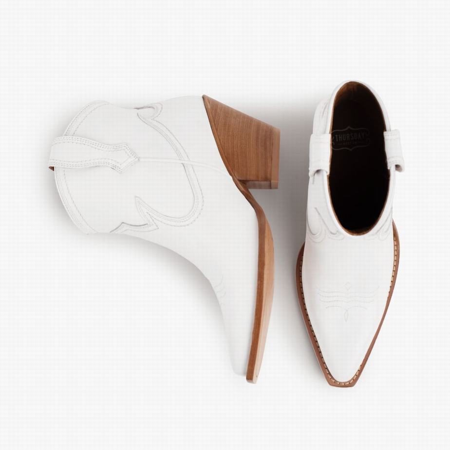 Thursday Boots Indio Western Csizma Női Fehér | FXJ8676GH