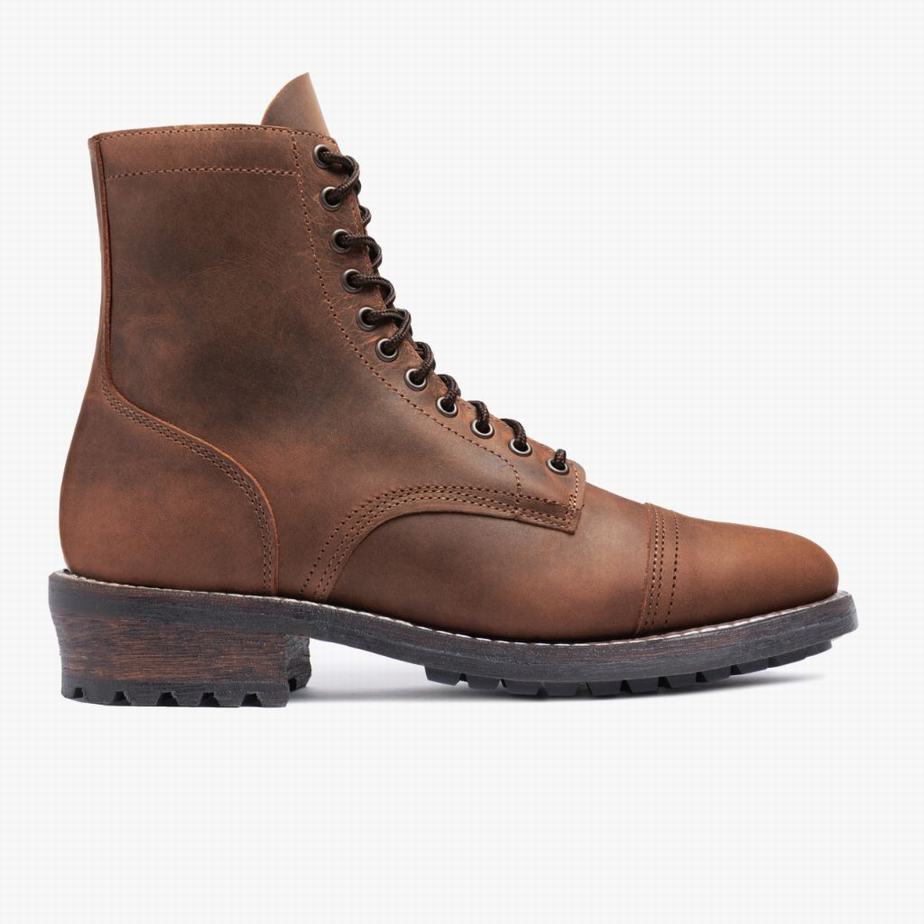 Thursday Boots Logger Fűzős Csizma Férfi Csokoládé | KTC3454LV