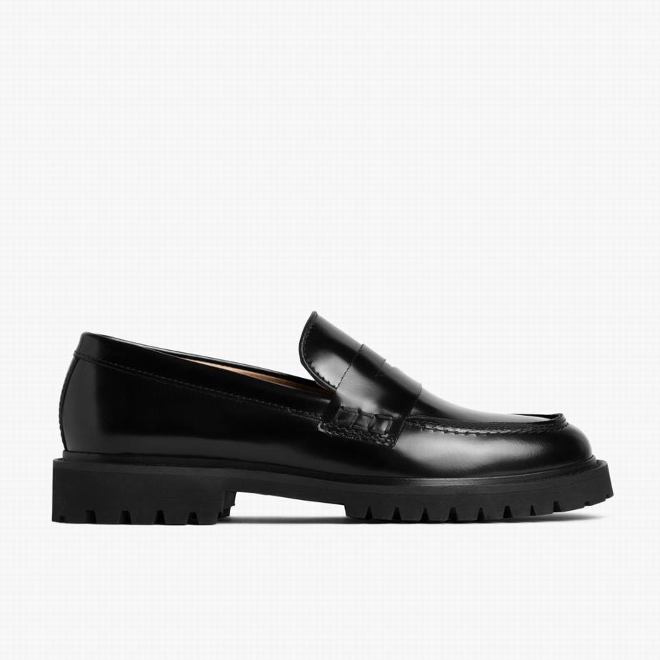 Thursday Boots Penny Loafers Női Fekete | KCE4738XC