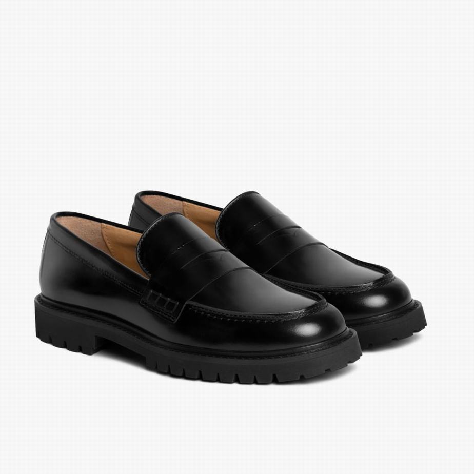 Thursday Boots Penny Loafers Női Fekete | KCE4738XC