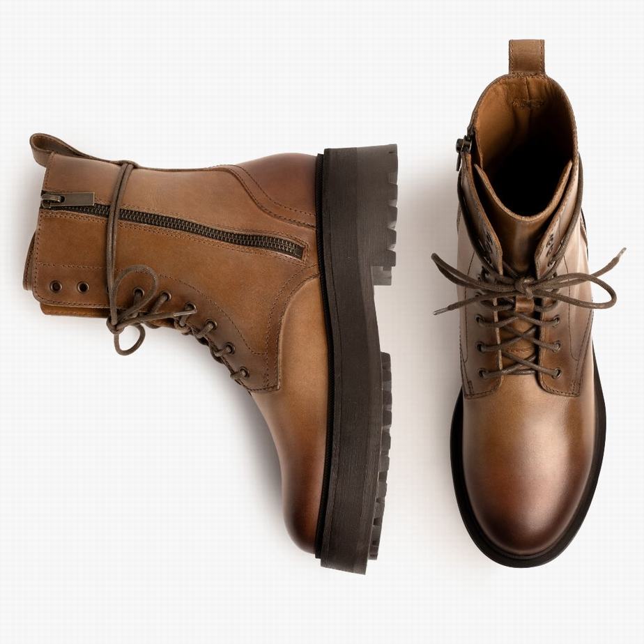 Thursday Boots Quest Platform Csizma Női Bézs | QKT6388KH