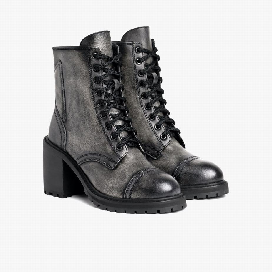 Thursday Boots Rebel Fűzős Csizma Női Szürke | QNF7696CY