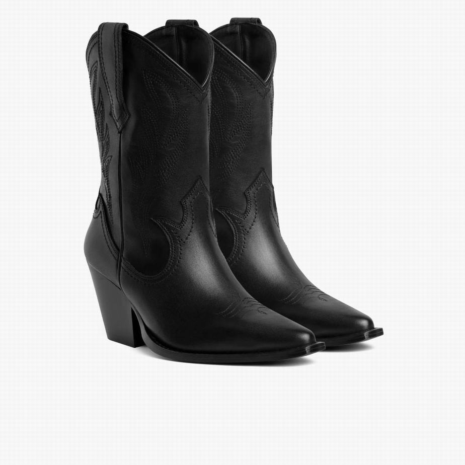 Thursday Boots Sierra Western Csizma Női Fekete | XSY9239EW