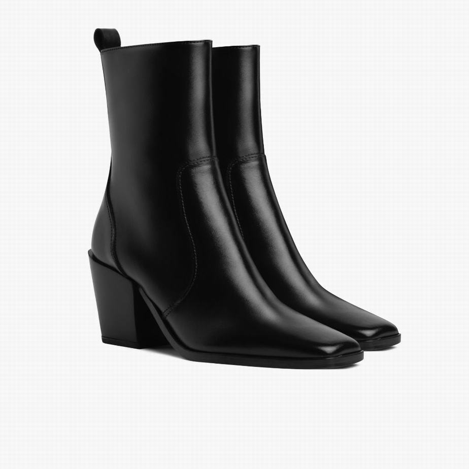 Thursday Boots Soho Zip Bakancs Női Fekete | BVK2969NV